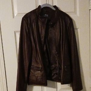 a.n.a Genuine Lambskin Leather Jacket Ladies XL